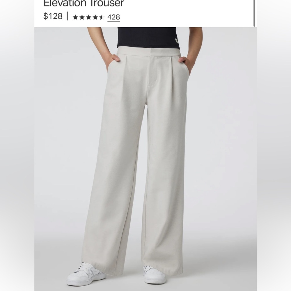 Vuori Elevation Pants — Ecru Heather